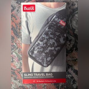 Black and Gray Sling Travel Bag for Nintendo Switch/Switch Lite - NIB and Sealed